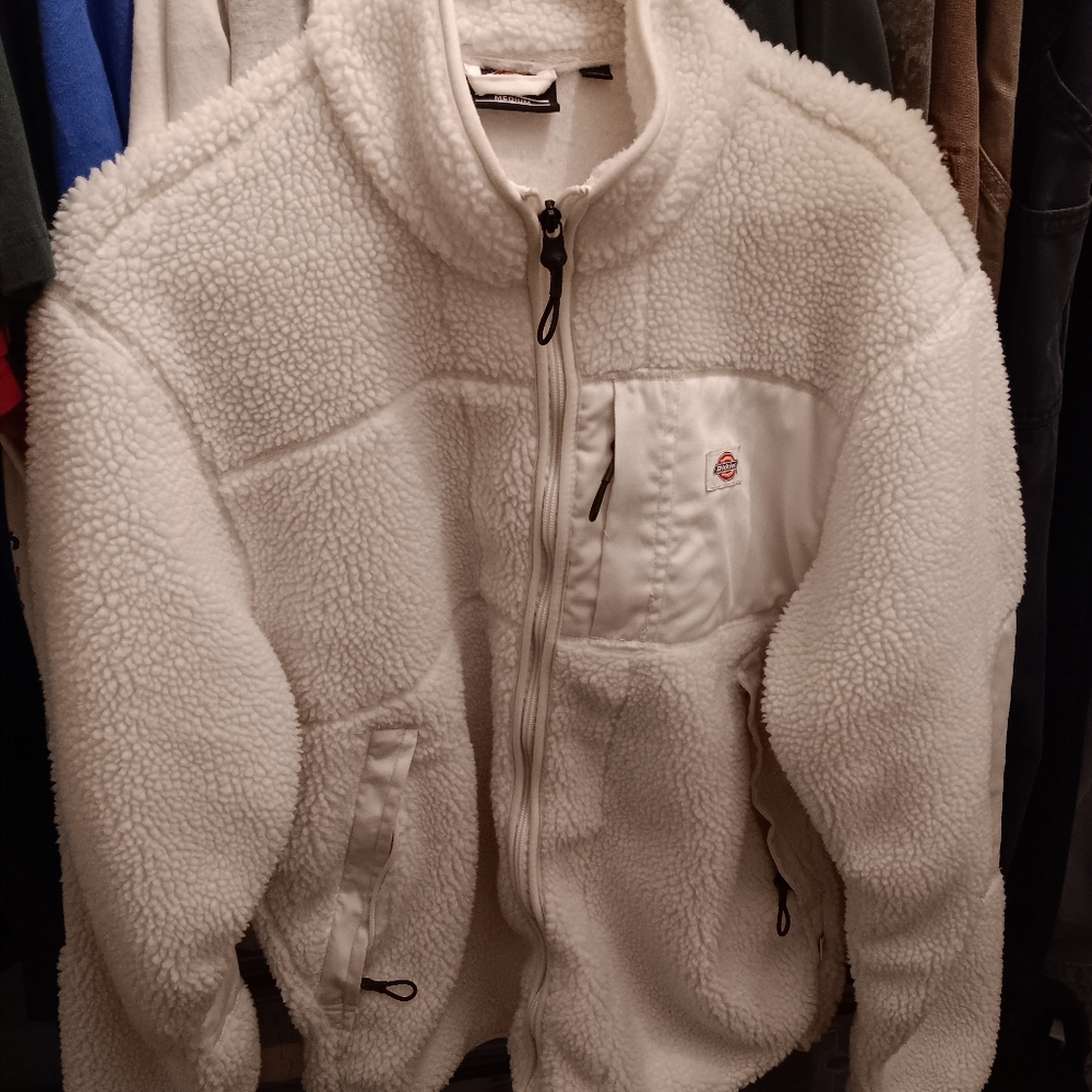 Dickies White Sherpa Mens Jacket